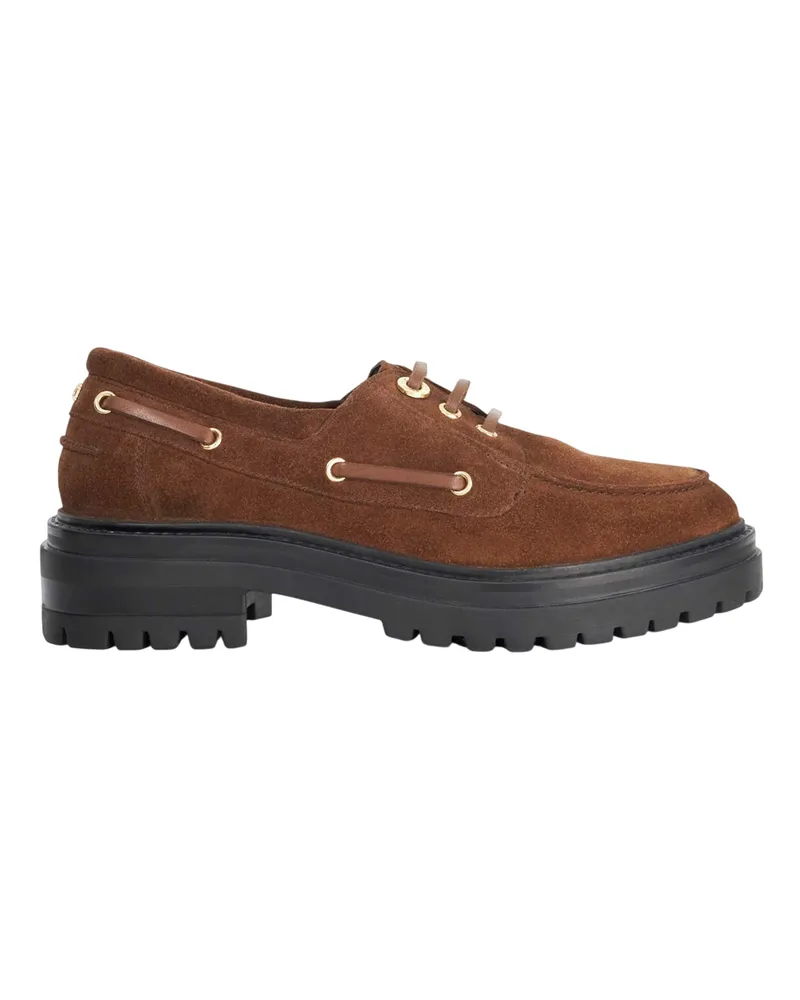 Dune Venetian" Bootsschuhe für Damen, Leder, Zum Schnüren (Braun Braun