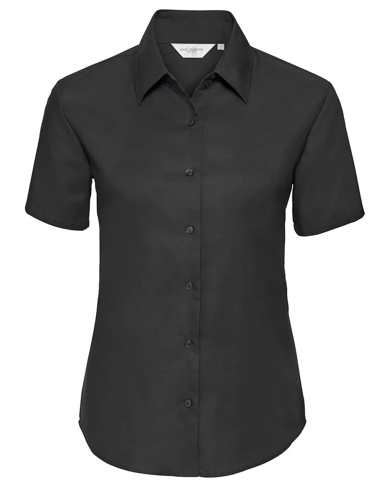 Russell Athletic Russell Collection - Hemd für Damen kurzärmlig (Schwarz Schwarz