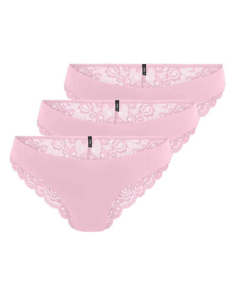 only OnlChloe Brazil-Slip aus Spitze - Rosa Rosa