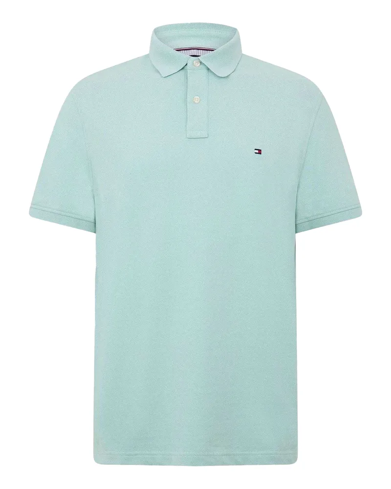 Tommy Hilfiger 1985" Poloshirt für Herren (Verblassenes Minzgrün Hellblau