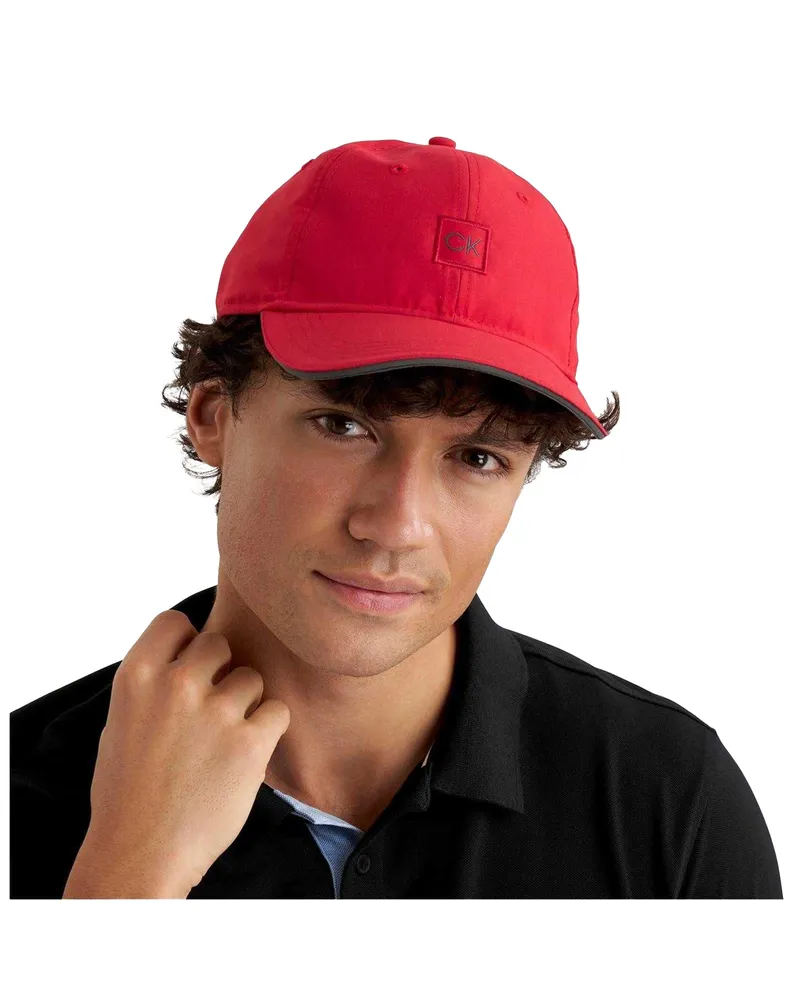 Calvin Klein Baseball-Mütze für Herren (Kardinal-Rot Rot