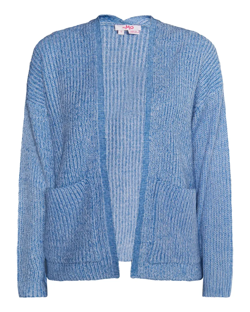 My Mo Strickcardigan Damen Himmelblau Hellblau