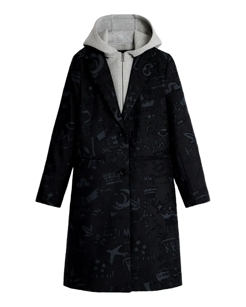 Desigual Parka Schwarz