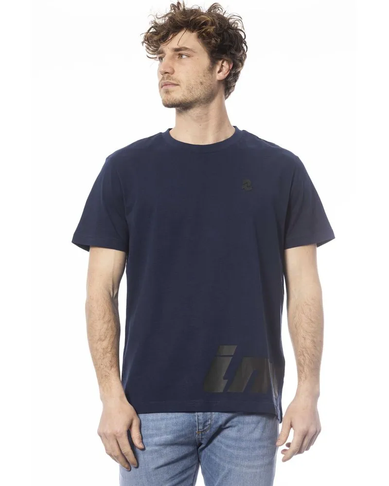 Invicta Grafik T-Shirt mit kurzen Ärmeln Marineblau