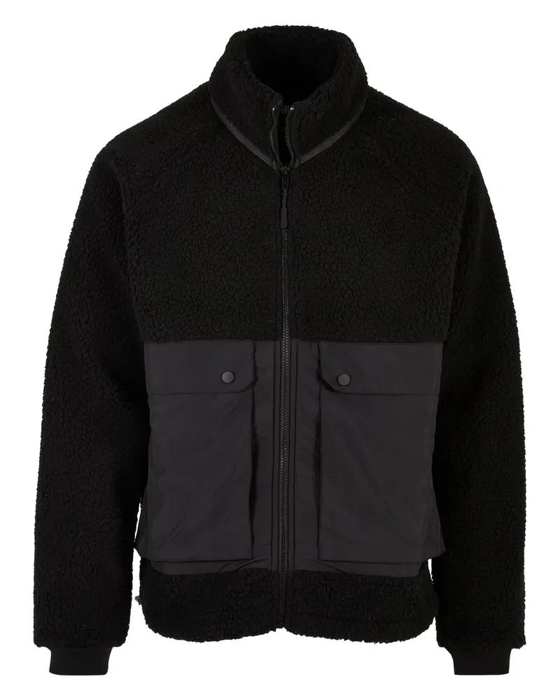 Urban Classics Jacke für Herren Raglanärmel (Schwarz Schwarz