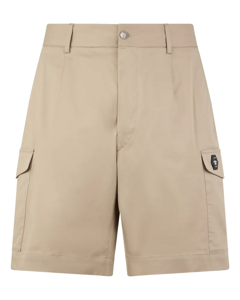 Philipp Plein Cargo Shorts Beige