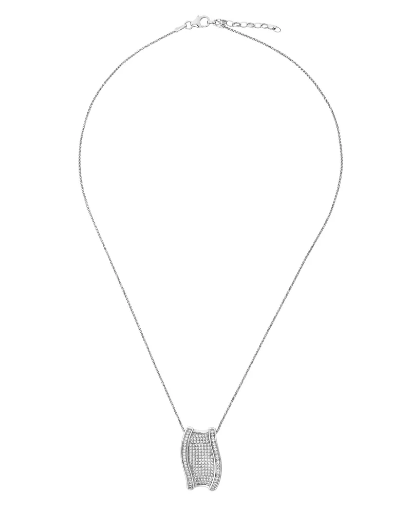 Orphelia Damen-Kette aus 925er Sterlingsilber mit Anhänger – Silber ZH-7357 Silber