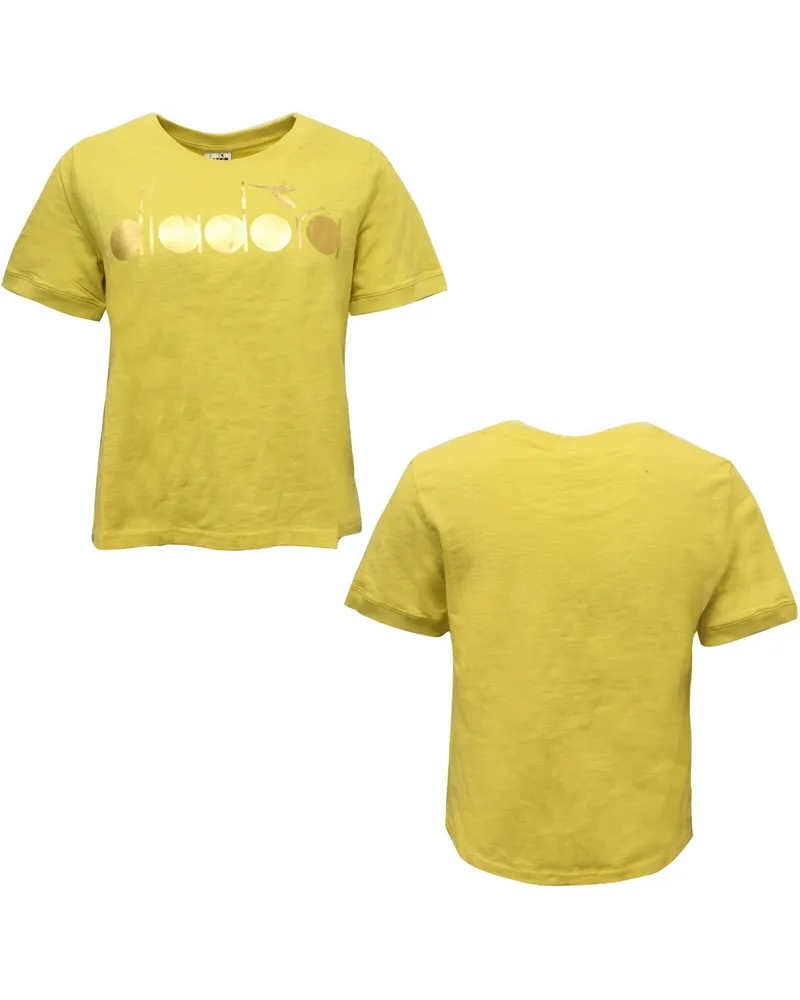 Diadora Sportswear Womens Yellow T-Shirt Gelb
