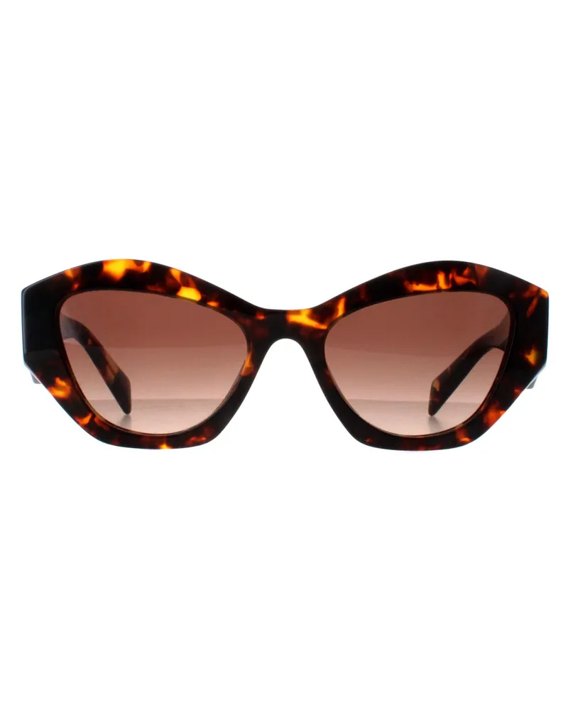Prada Rechteck Damen Honig Havana Braun Verlauf PR07YS Braun