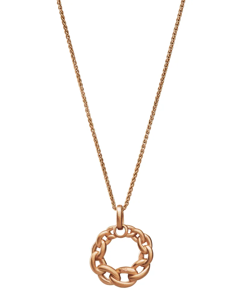 Orphelia Estelle' Damen-Kette mit Anhänger aus 925er Sterlingsilber, Rosé, ZH-7516/RG Rosé