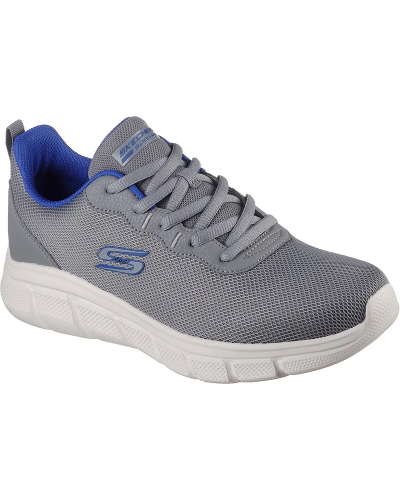 Skechers BOBS B Flex Icy Edge Textil Herren Dunkelgraue Sneakers Dunkelgrau