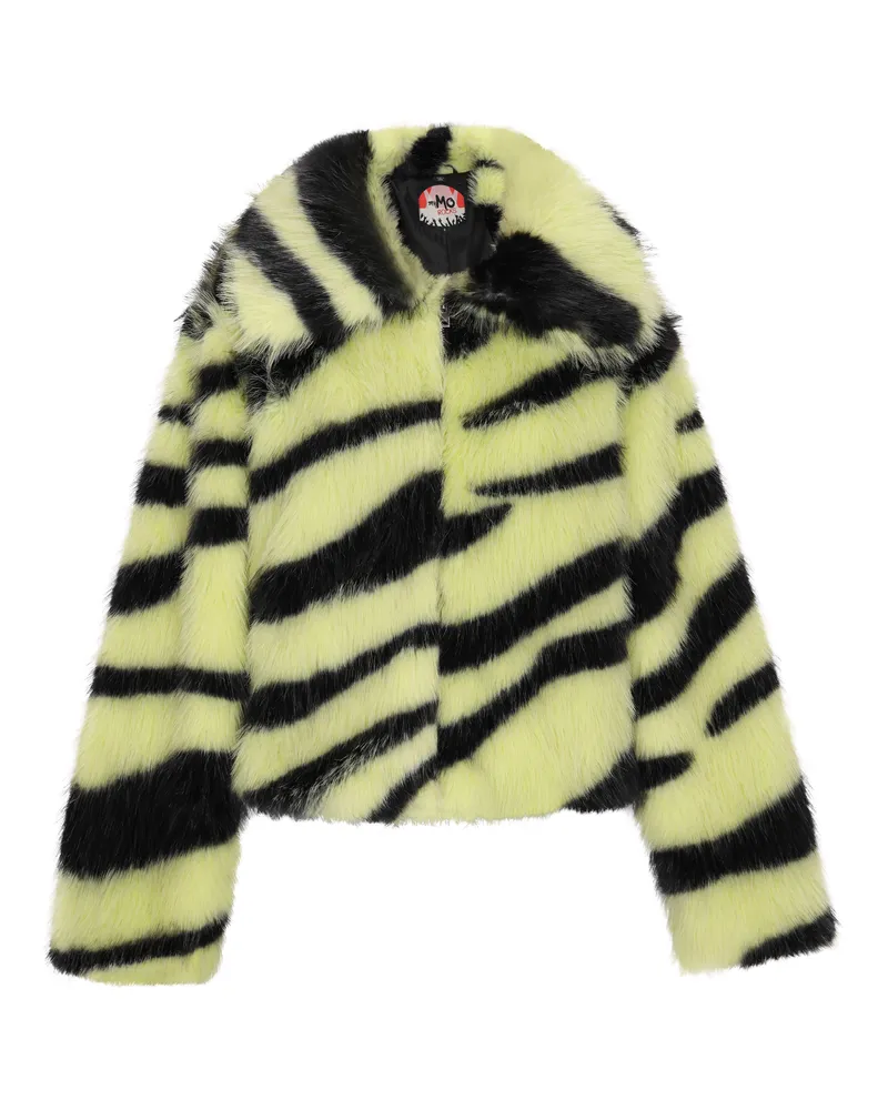 My Mo Jacke Damen Limone Schwarz Limettengrün