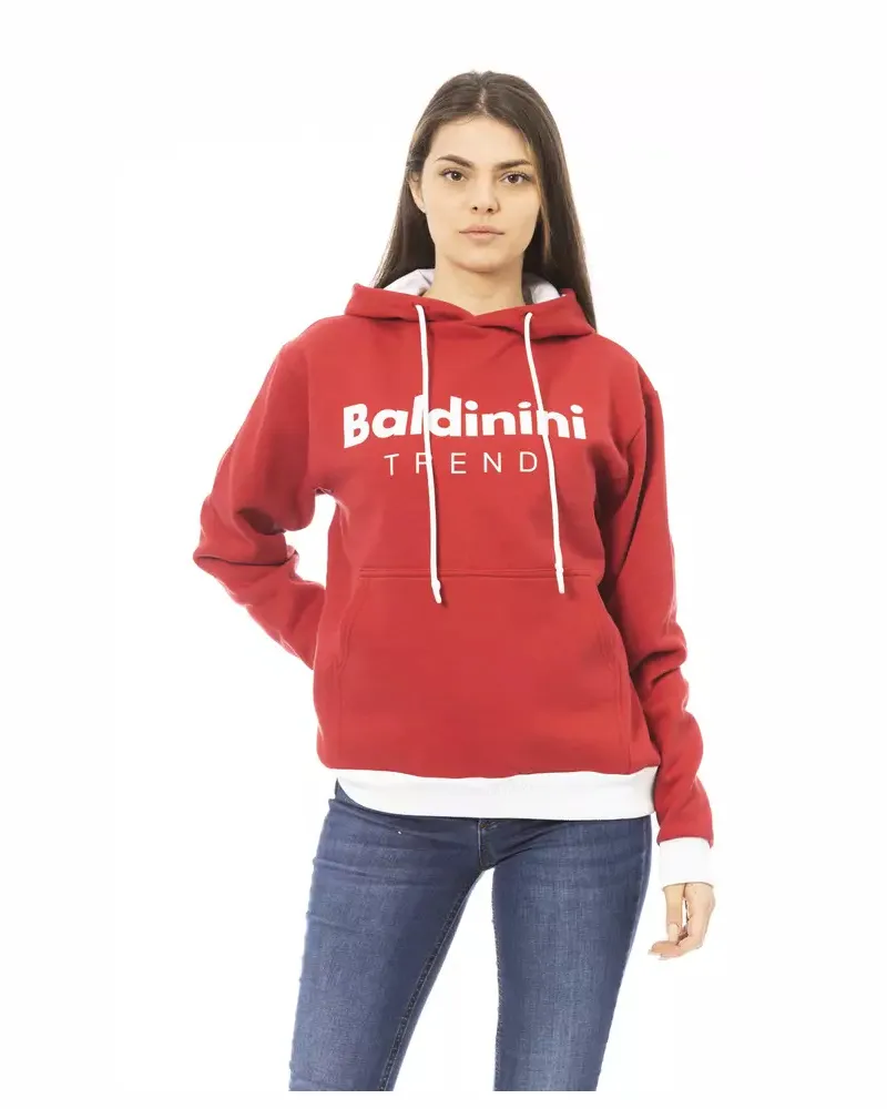 Baldinini Roter Hoodie Ba22522 Mohnrot