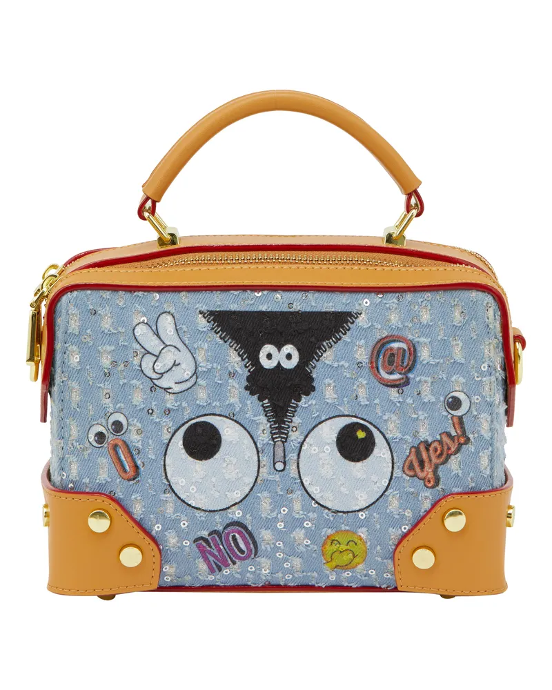 My Mo Handtasche Handtasche Frauen Blau Hellbraun Blau