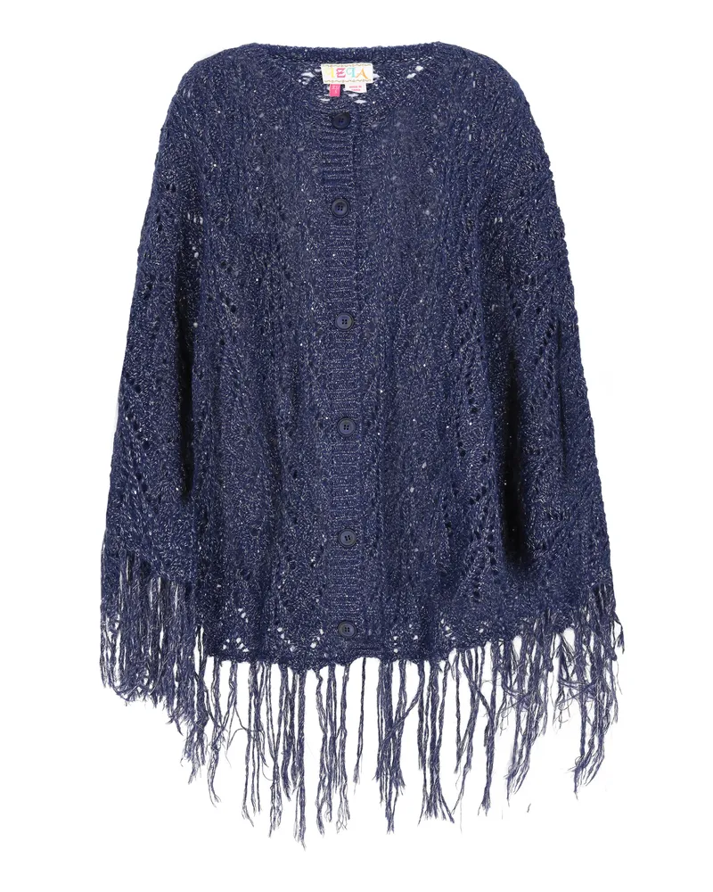 IZIA Poncho für Damen - Marineblau Marineblau