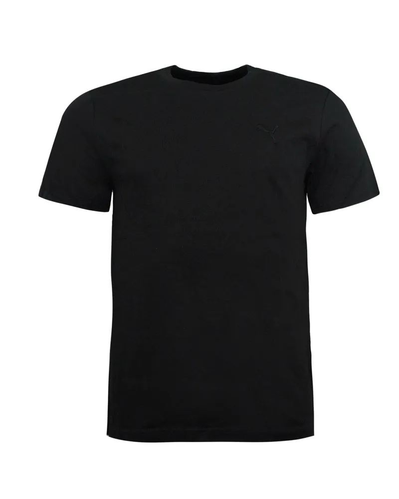 Puma Blank Herren einfach Tee Kurzarm Crew Crew Neck T-Shirt Top Black 819885 20 Schwarz