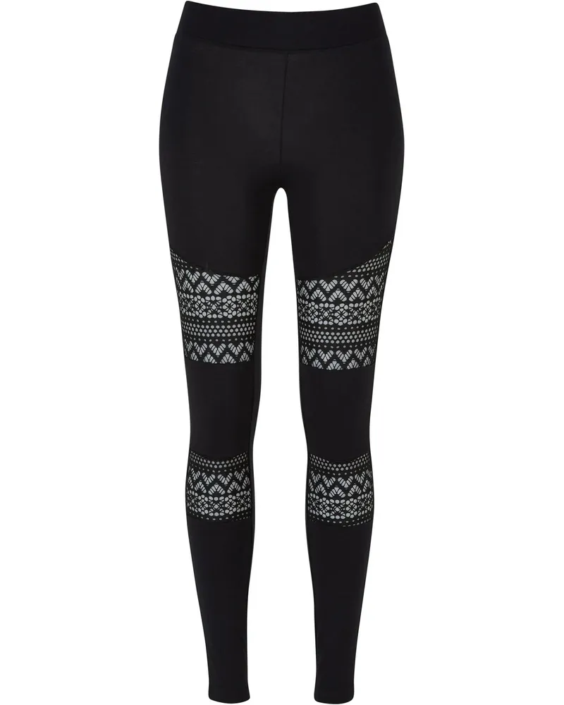 Urban Classics Leggings für Damen (Schwarz Schwarz