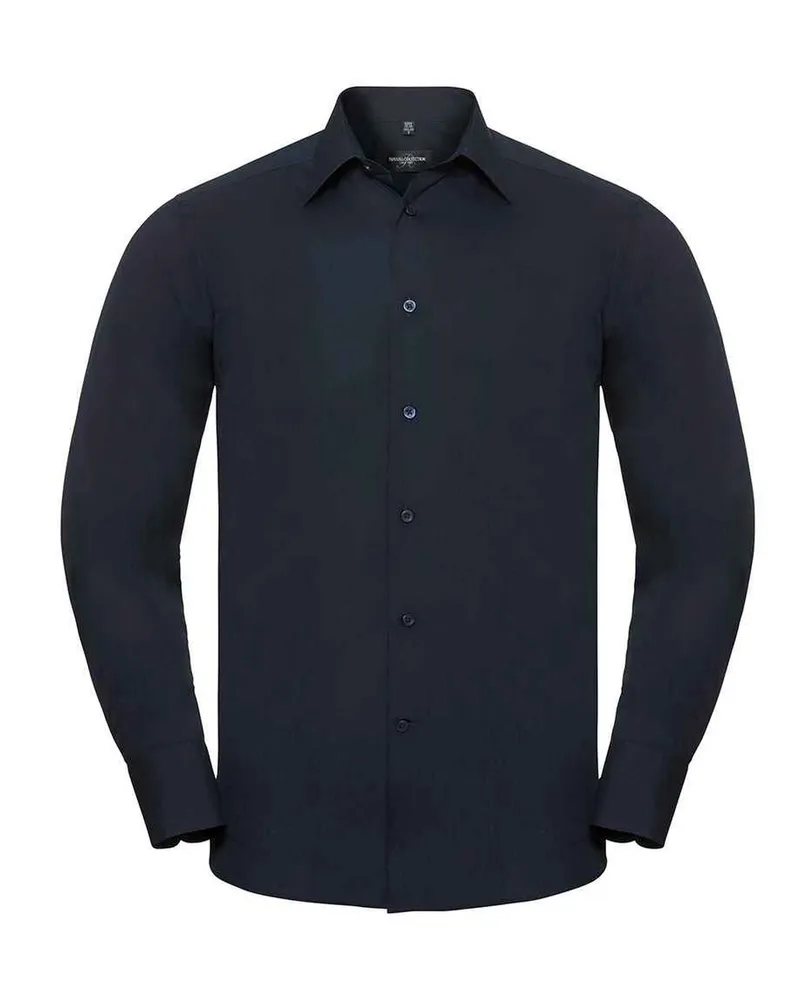 Russell Athletic Russell Collection - Hemd für Herren Langärmlig (Dunkelblau Marineblau