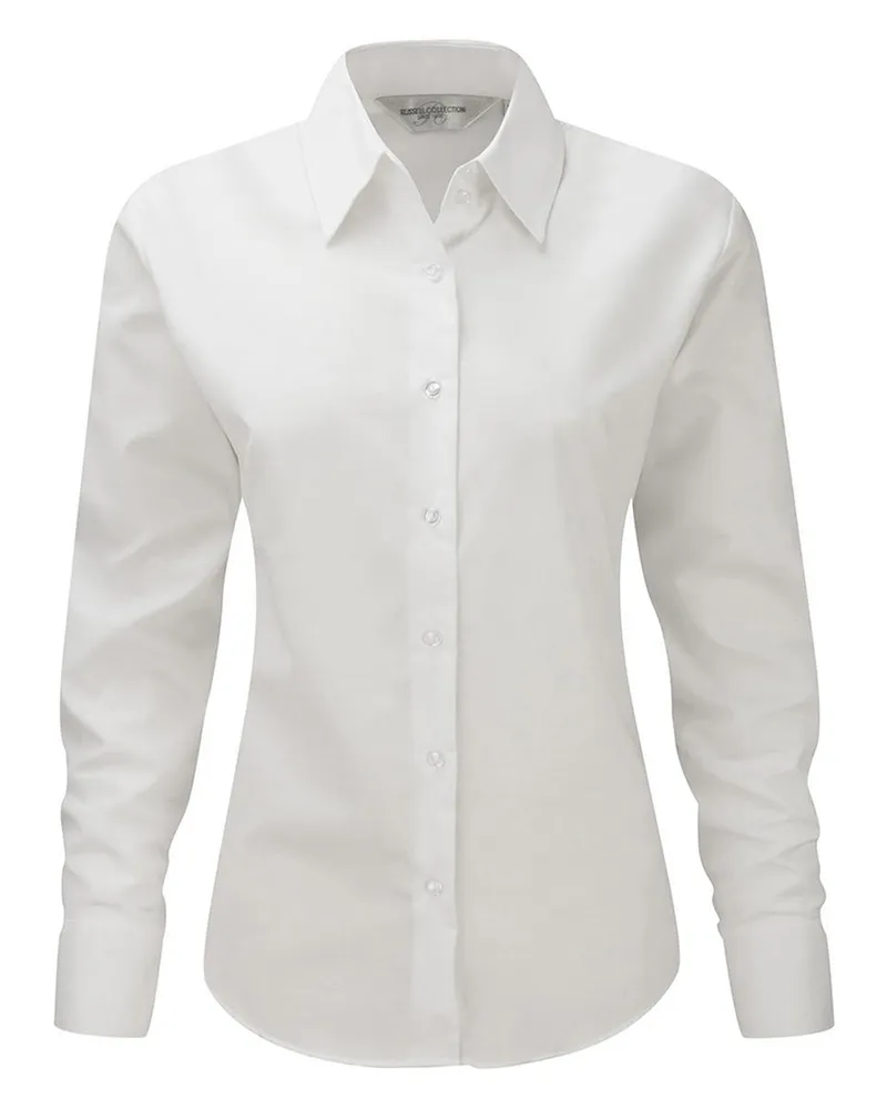 Russell Athletic Russell Collection - Langärmelige Bluse - Damen (Weiß Weiß