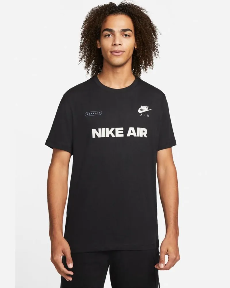 Nike Air Herren-T-Shirt in Schwarz Schwarz