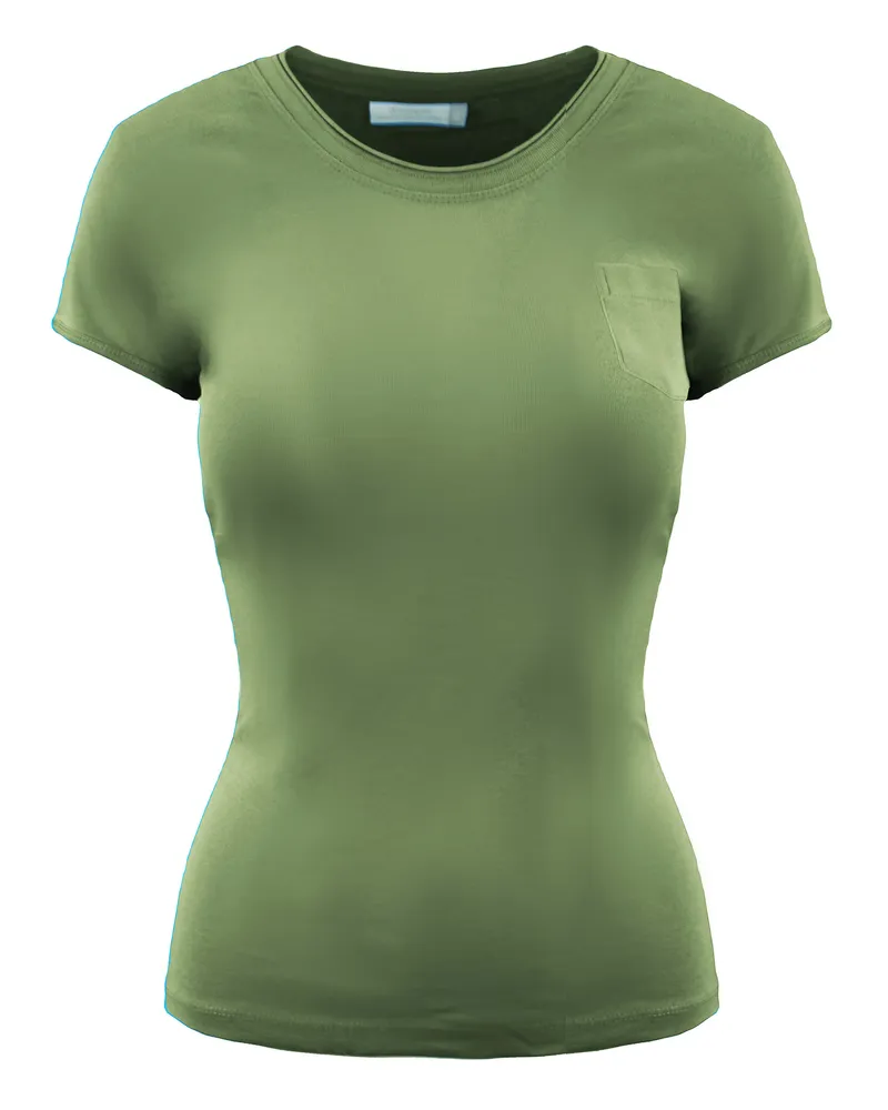 Champion Heritage Fit Womens Green T-Shirt Grün