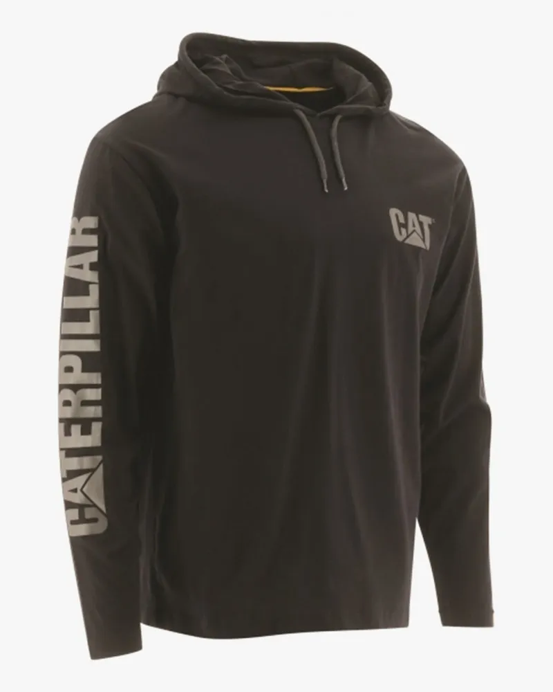 Caterpillar Footwear 1510425 Herren Baumwoll-Kapuzenlangarmshirt - Schwarz Schwarz