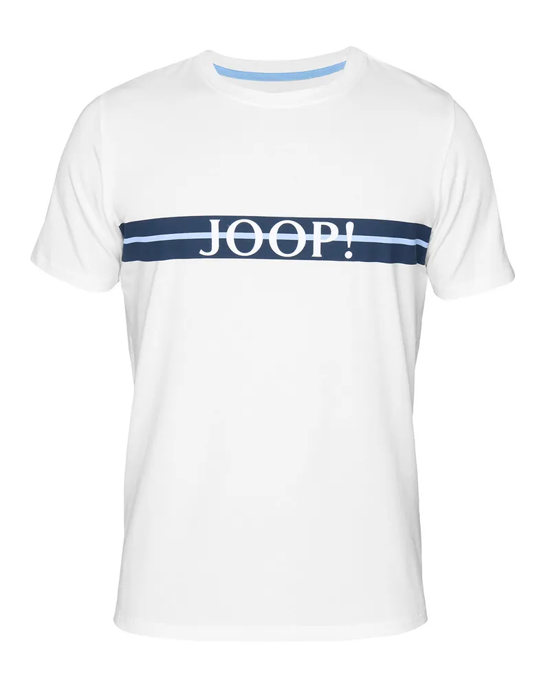 JOOP! Herren Pyjama CoreSchlafanzug, Pyjama Set, Nachtwäsche Weiß