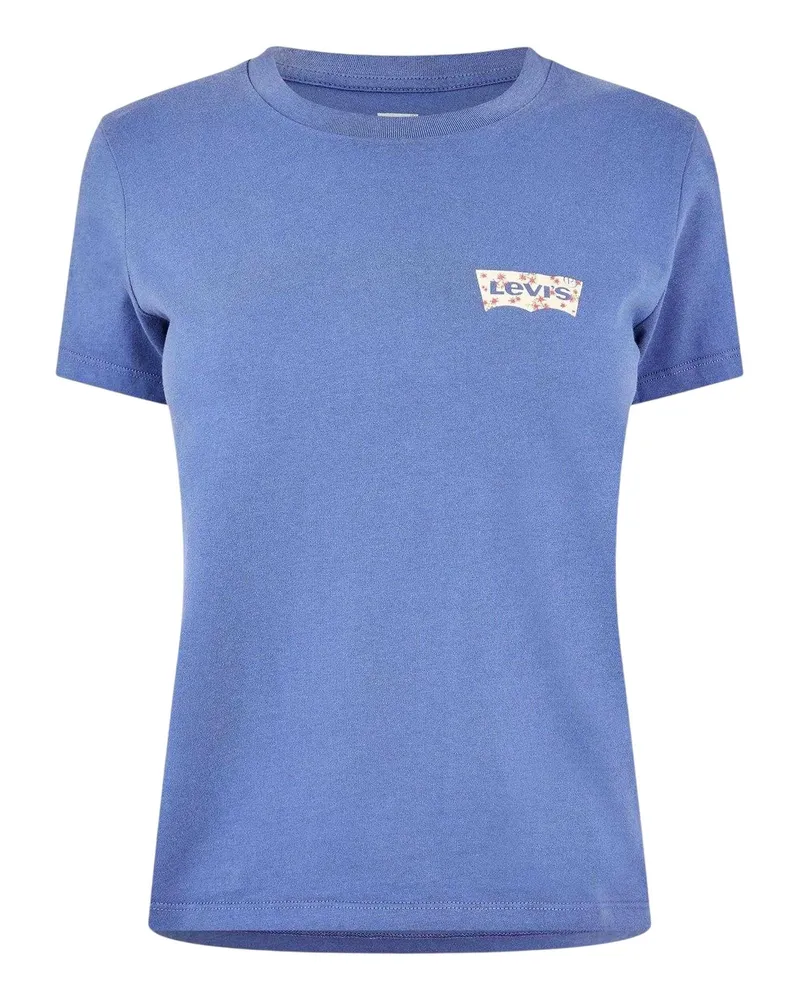 Levi's Perfect" T-Shirt für Damen, Logo, Regulär (Küstenfjorde Mittelblau