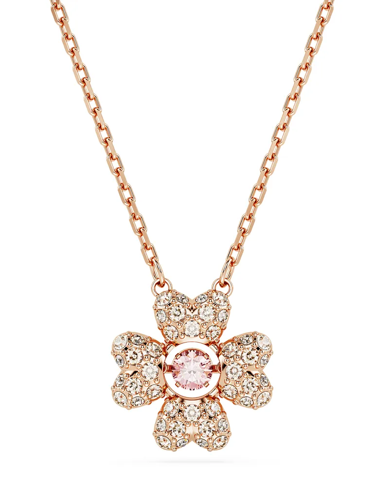 Swarovski Idyllia' Damen Halskette aus goldplattiertem Metall - Rose 5674211 Rosé