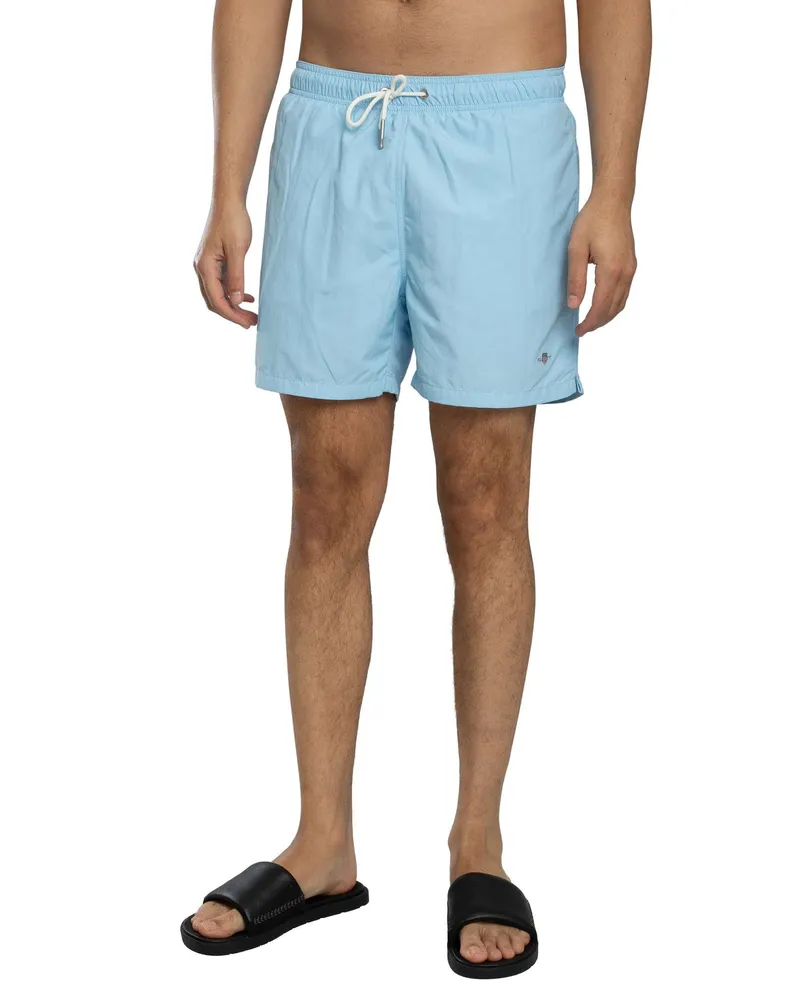 Gant Logo-Badeshorts, Blau Blau