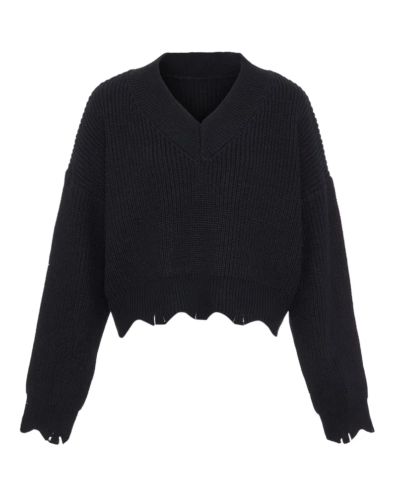 My Mo Pullover Damen schwarz Schwarz