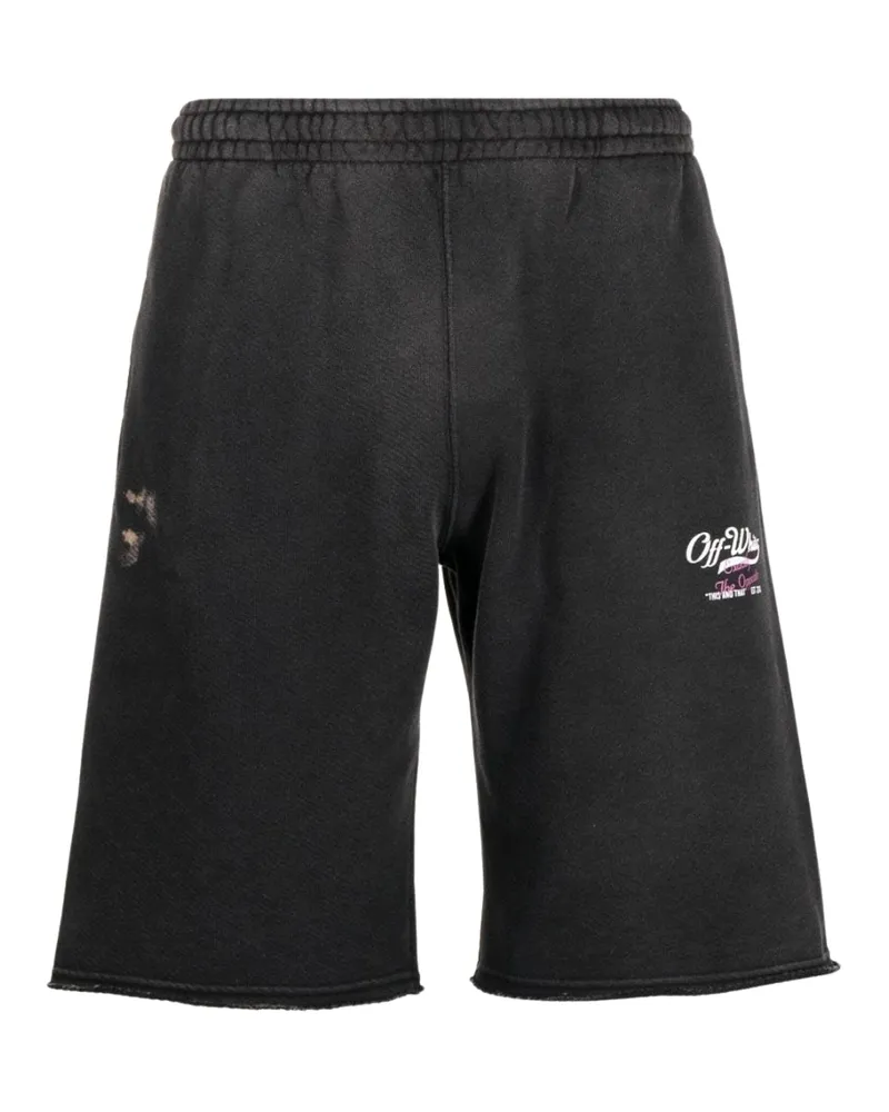 OFF-WHITE Wave Off Sweatshorts Schwarz Schwarz