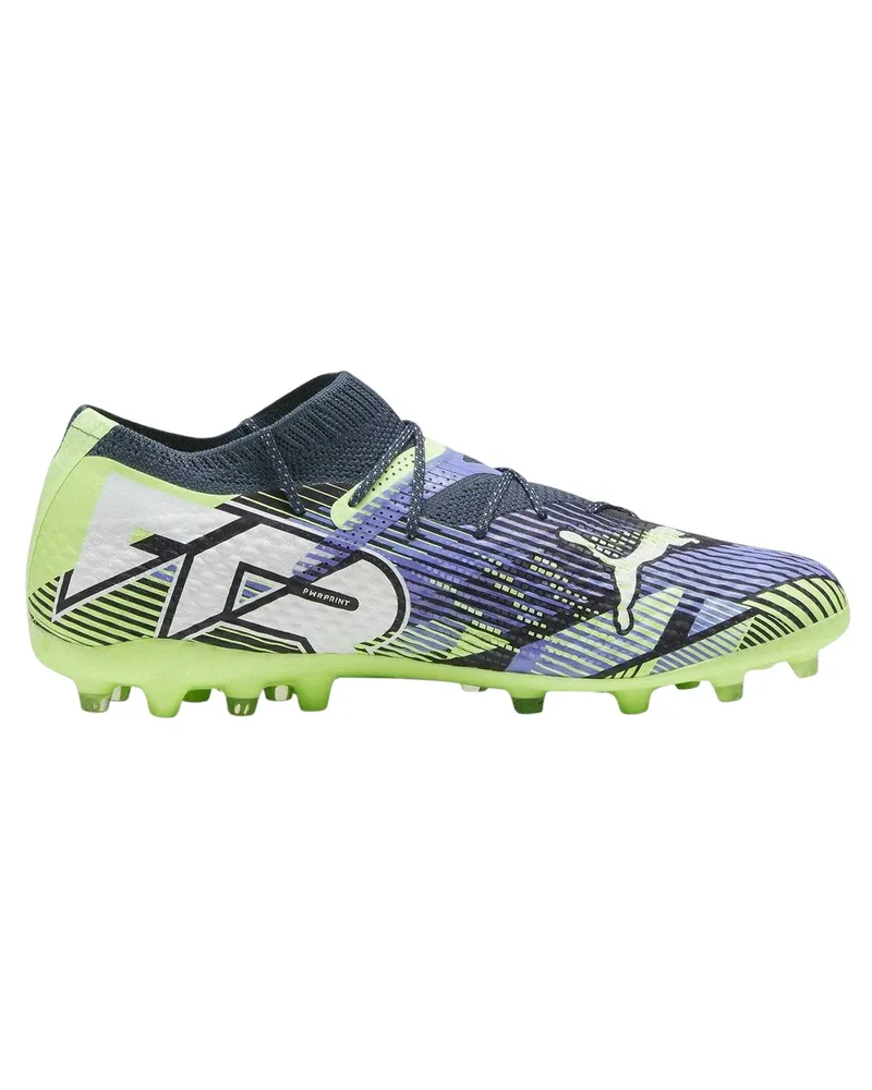 Puma Future 7 Pro+" Geometrisches Muster Fußballschuhe mit festem Boden für Herren (Frostgrau Hellgrau