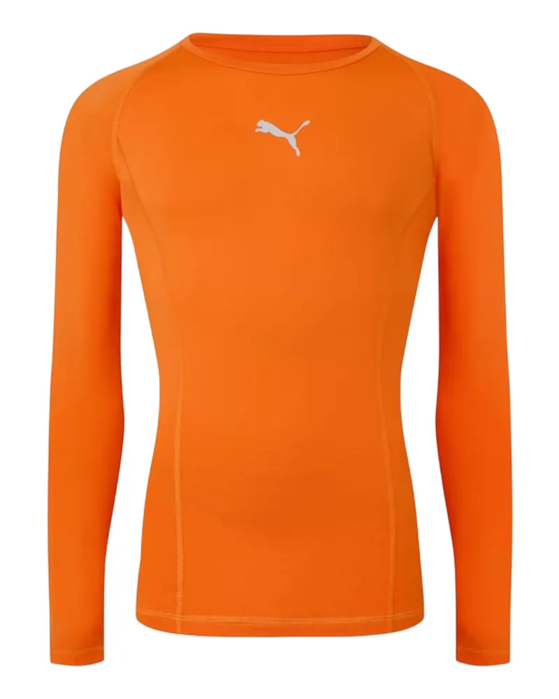 Puma Liga" T-Shirt für Herren, Langärmlig (Orange Orange