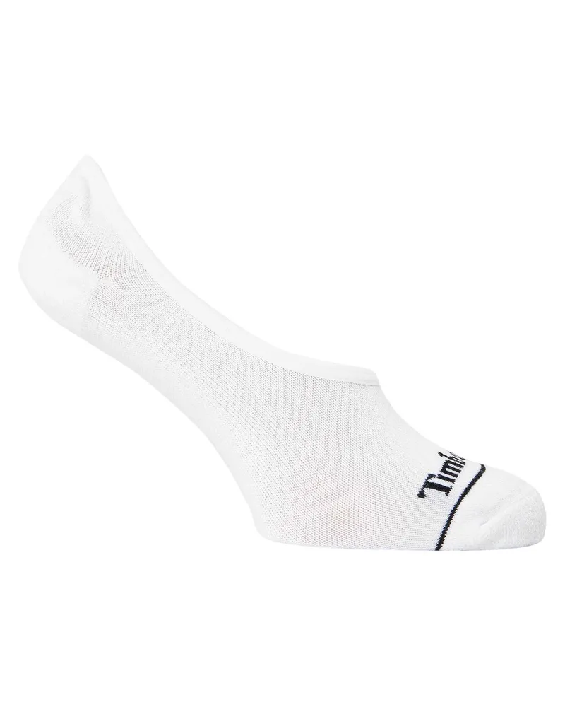 Timberland Liner Socken für Herren, Baumwollmischung (3er-Pack) (Weiß Weiß