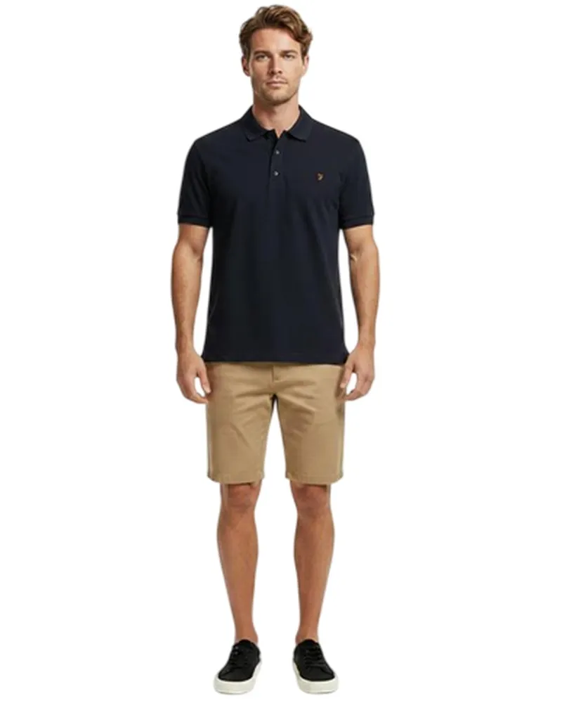 Farah 1920 Emerson" Poloshirt für Herren, kurzärmlig (wahres Marienblau Dunkles