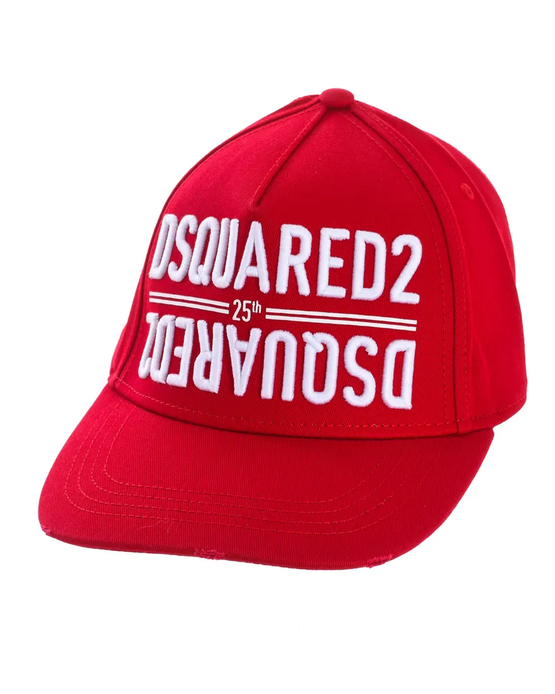 Dsquared2 Kappe mit verstellbarem Riemen  BMC0340-05C00001 Mann Rot