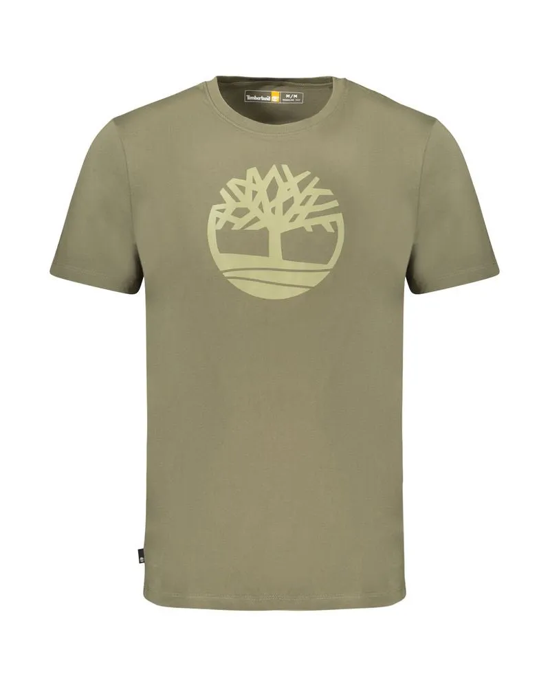 Timberland Verde Baumwoll-T-Shirt für Herren - Grün Grün