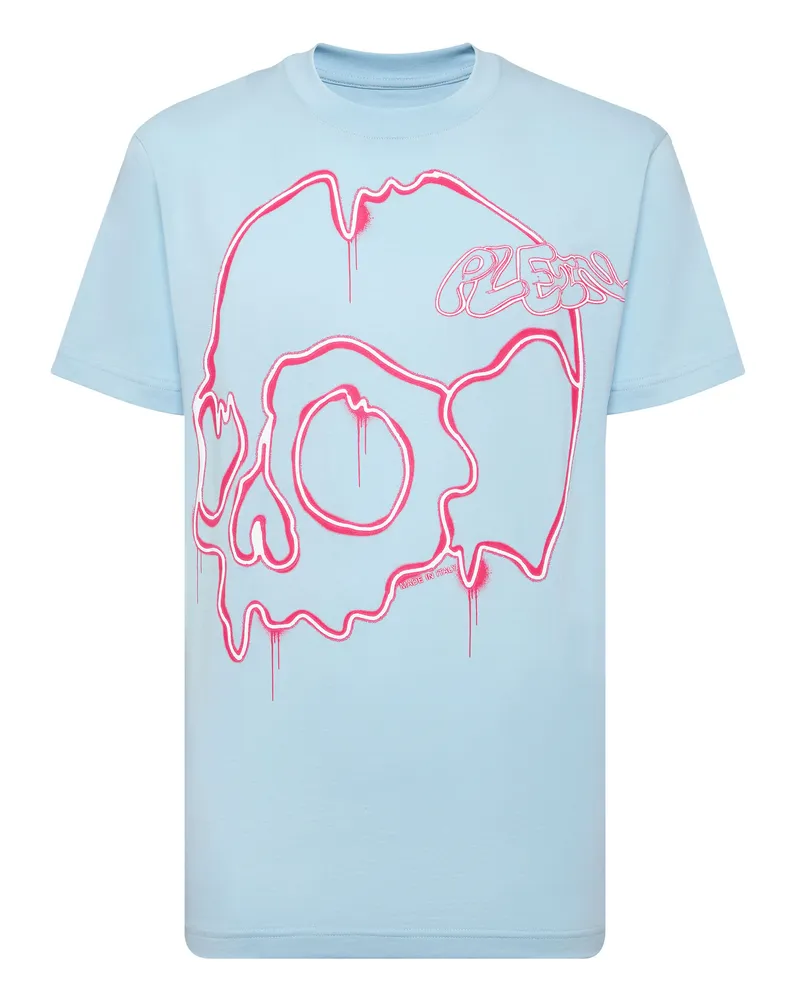 Philipp Plein T-Shirt Skull Hellblau
