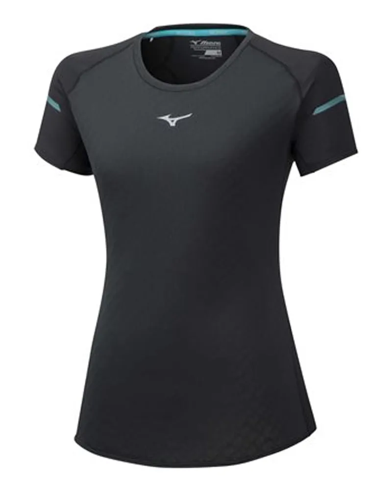 Mizuno Alpha Mens Black T-Shirt Schwarz