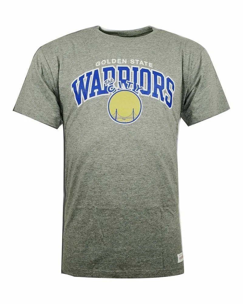 Mitchell & Ness Golden State Warrior Mens T-Shirt Grau