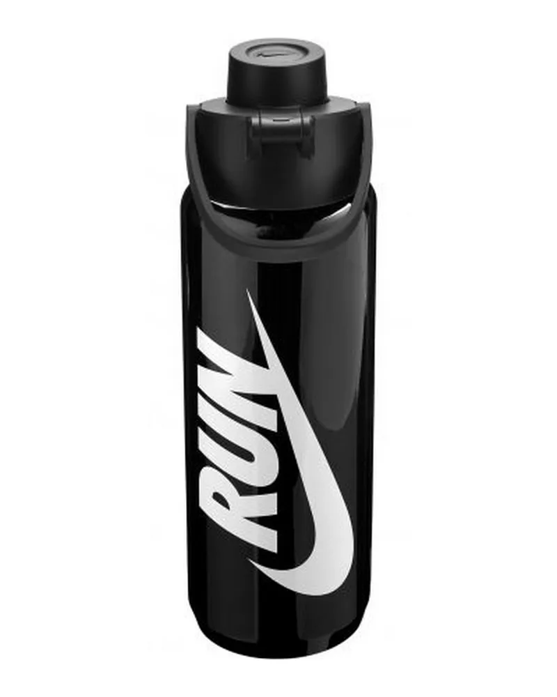 Nike TR Renew Recharge Chug" Wasserflasche, Bildlich, 710ml (Schwarz/Weiß Schwarz