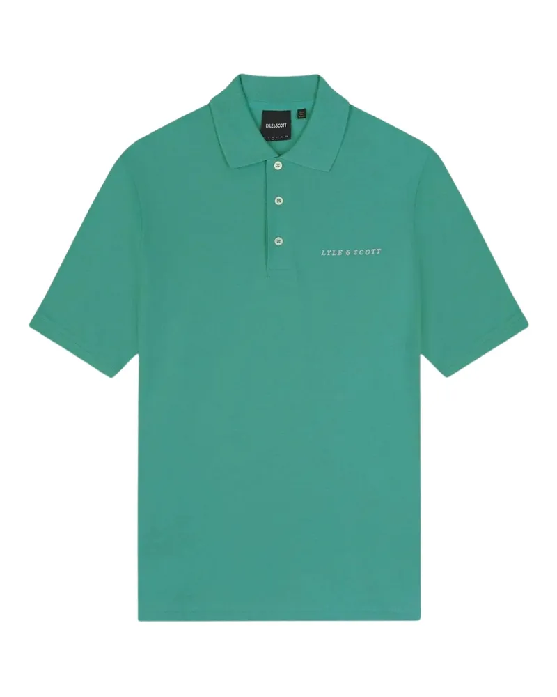 Lyle & Scott Poloshirt mit schlichtem, besticktem Logo in Wilton-Grun Grün