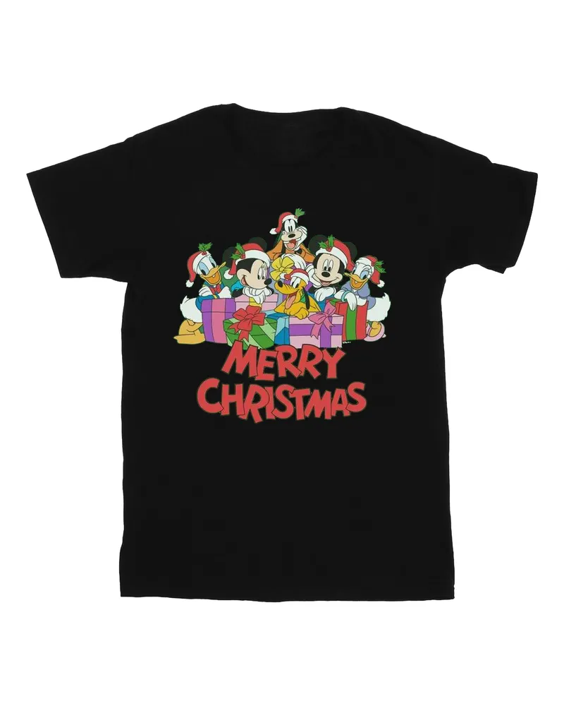 Disney Mickey Mouse and Friends" T-Shirt für Herren (Schwarz Schwarz