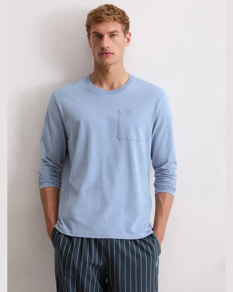 Marc O'Polo Line Pyjamahose - Blau Blau