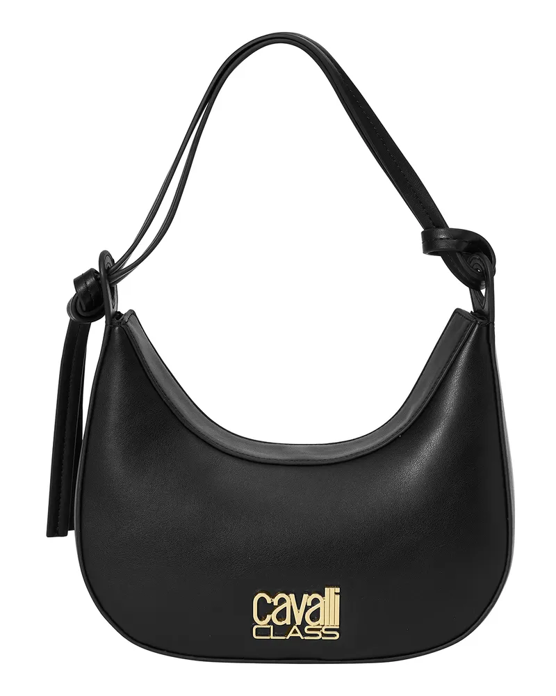 Roberto Cavalli Damen-Schultertasche „Halbmond“ CCHB0218 Schwarz