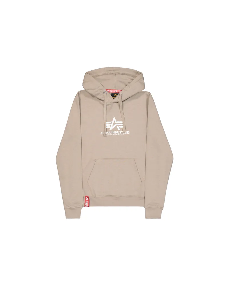 Alpha Industries New Basic Big Logo Hoodie Women Sand