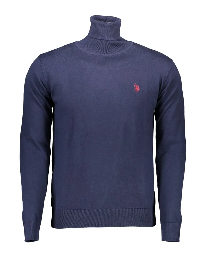 U.S. Polo Assn.  Blauer Baumwollpullover für Herren Blau