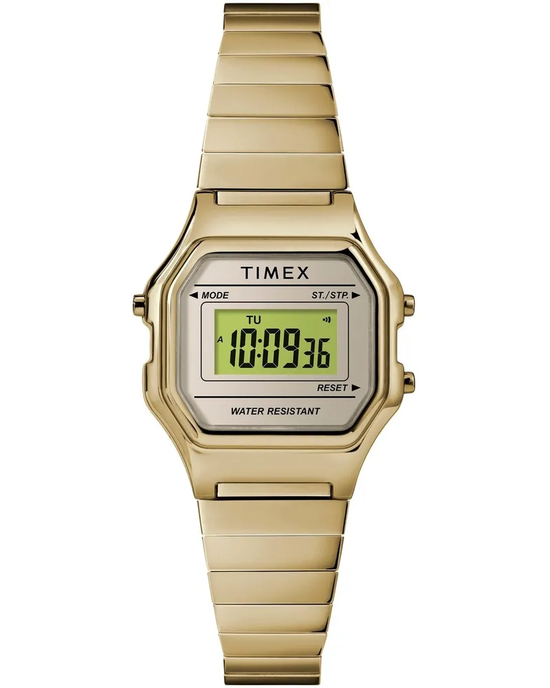 Timex Montre  Classic Digital Mini Pour Femmes Doré TW2T48000 Gold