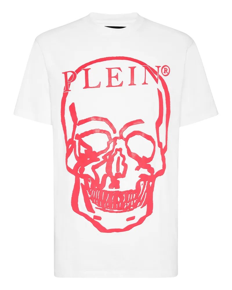 Philipp Plein T-Shirt Skull And Plein Weiß